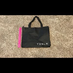 12in height by 15in width TESLA tote bag